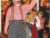 Clown Bluey leads the Easter Bonnet Parade, Marlands Shop Mall