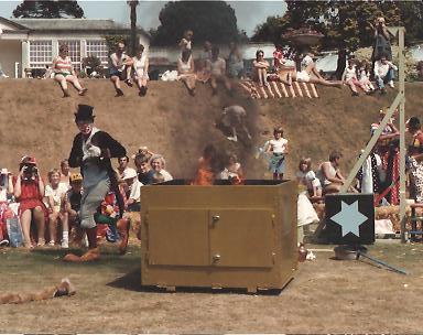 Clown Bluey and Sammy in The Clowns' BBQ - Bluey's in the oven!