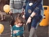 Clown Bluey amuses a young fan