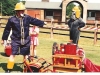 Chief Fire Officer Bluey and Flossie Fleabag the fire dog