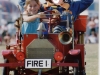 Fireman Bluey's passenger takes the wheel!