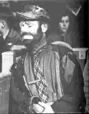 Emmett Kelly, tramp clown from the USA