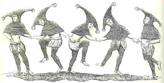Jesters from a 13th century manuscript