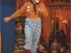 Clown Bluey performs on stage in São Miguel, Azores